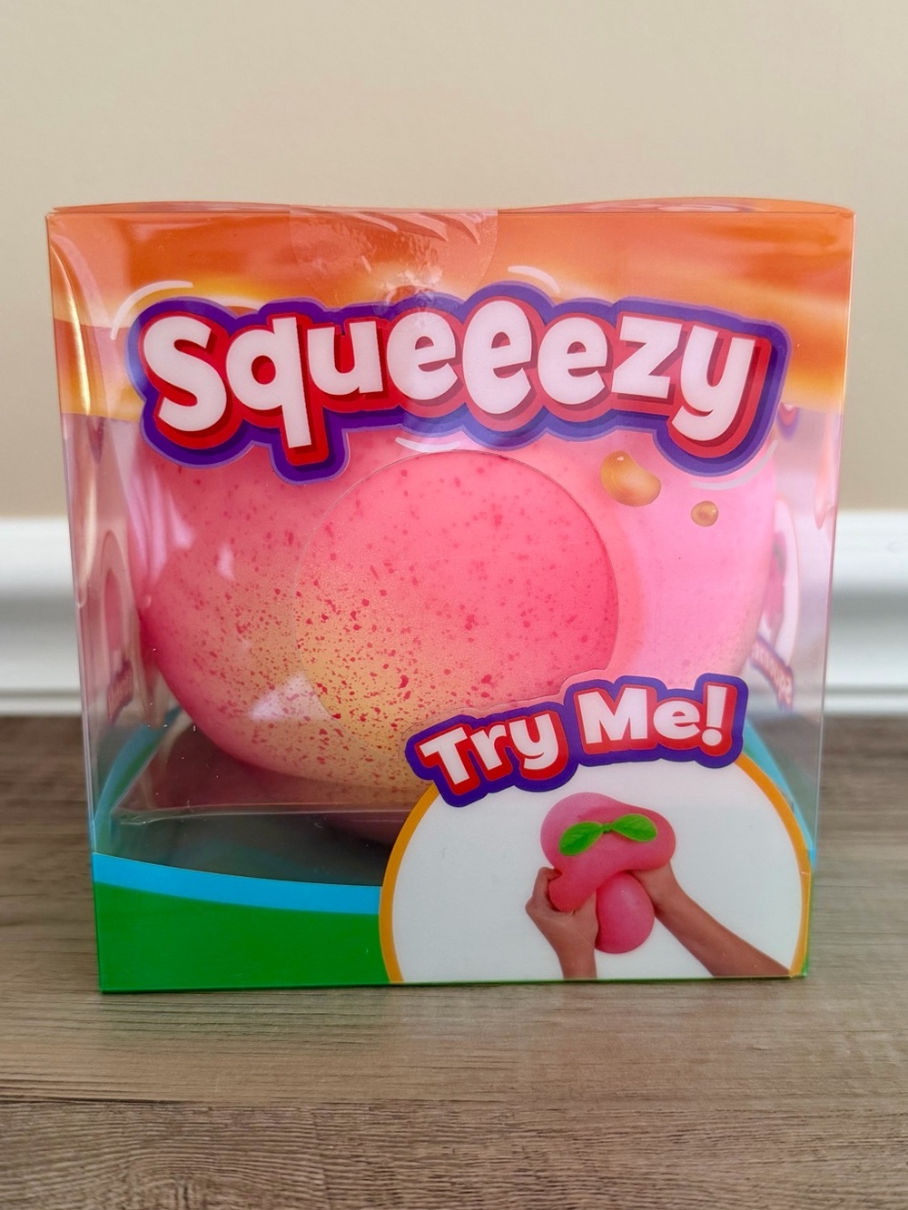 Sunny Days Squeeezy Jumbo Peach Squish Toy